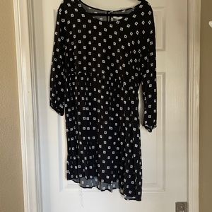 old navy ls printed woven dress